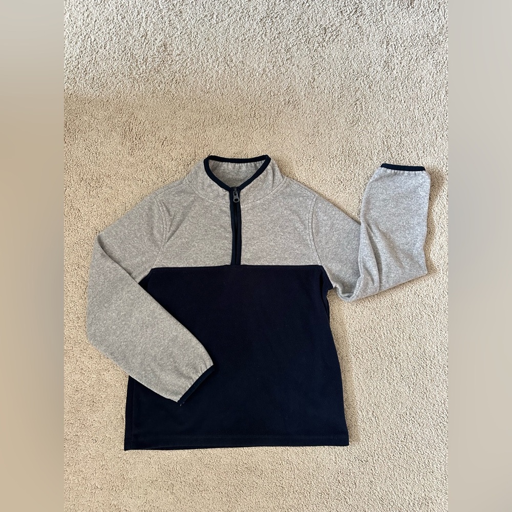 Kids Boys OshKosh B’gBoys Quarter-Zip Fleece Sweatshirt Size 8
